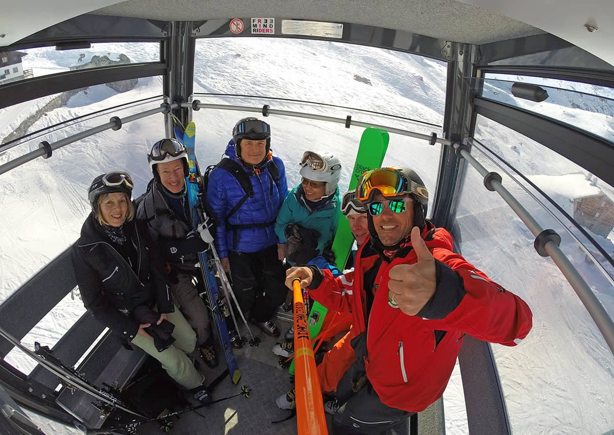 cervinia ski school group