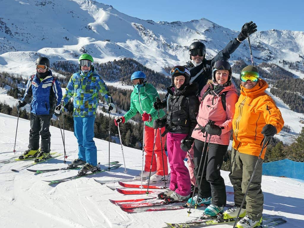 family ski lessons courmayeur