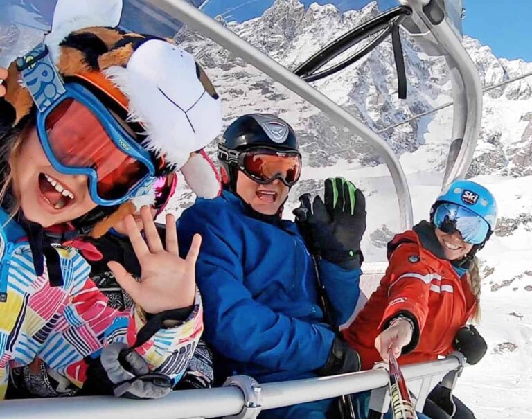 kids ski lessons cervinia