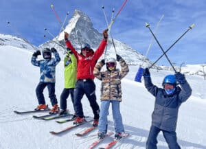 kids ski lessons cervinia courmayeur champoluc