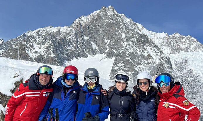 ski lessons courmayeur